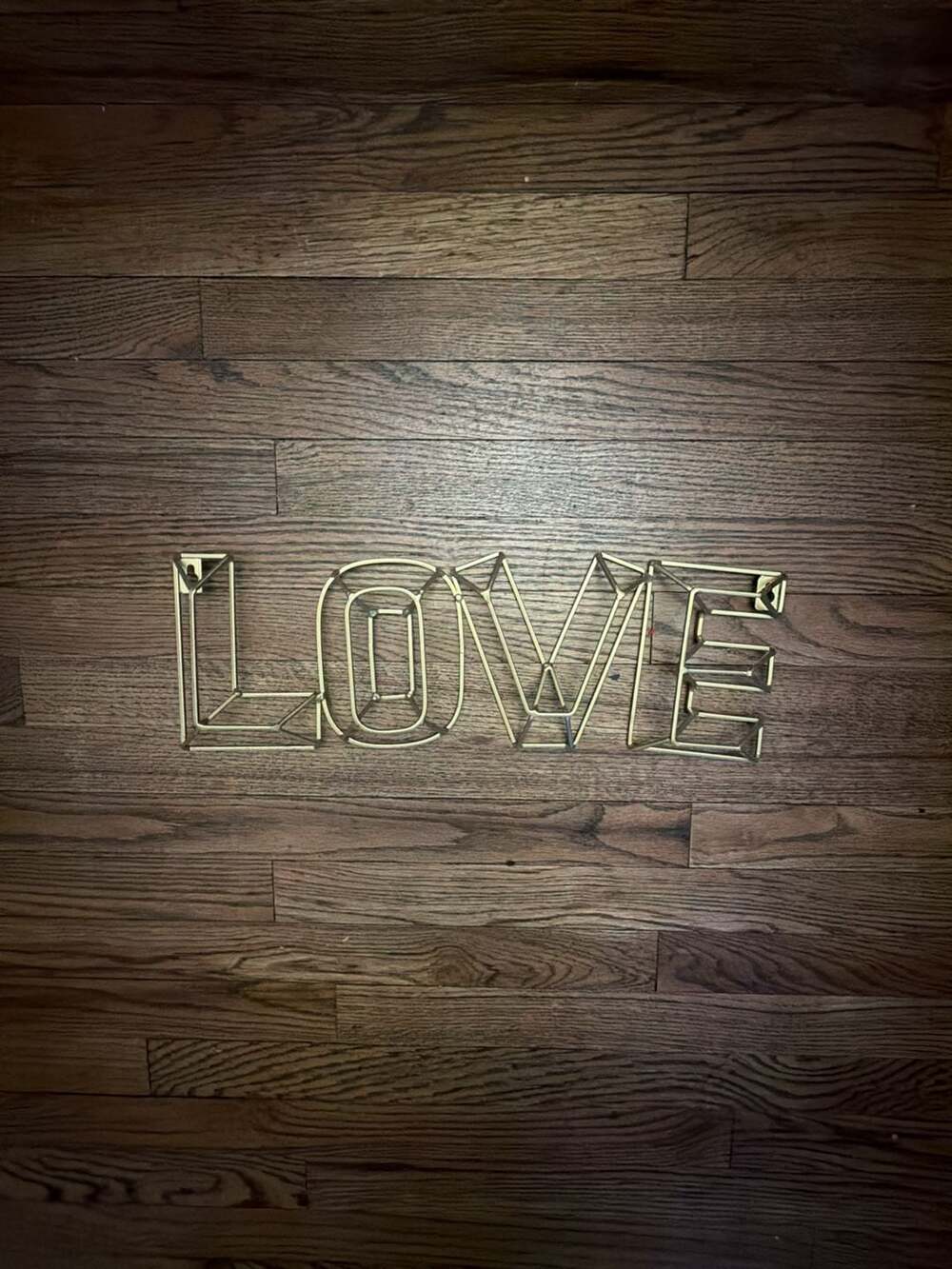 Target Pillowfort Gold Love Sign Metal Wire Wall Decor
